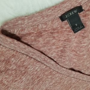 J Crew Red V Neck Tee